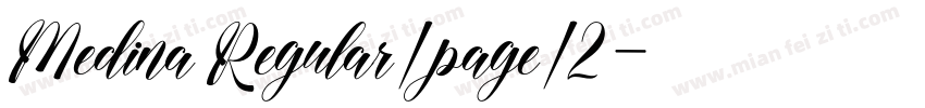 Medina Regular/page/2字体转换